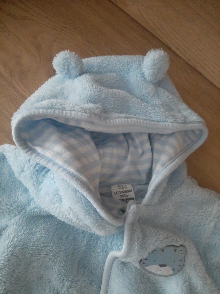 Mavi Erkek Bebek Polar Tulumu - Görsel 5