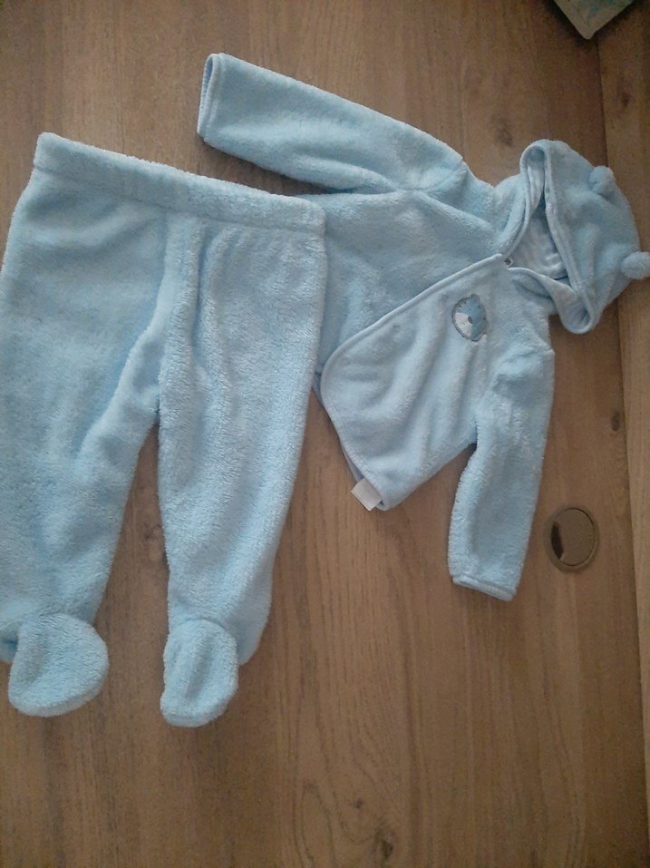 Mavi Erkek Bebek Polar Tulumu - Görsel 3