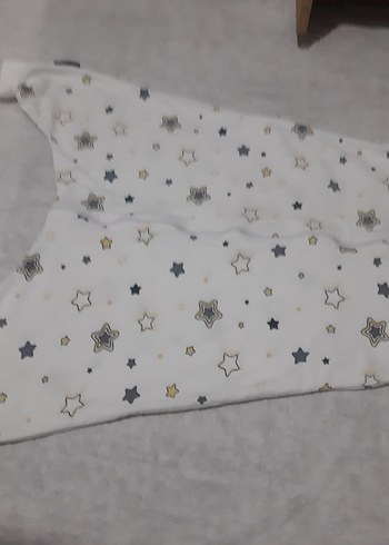 Gri Yıldızlı Beyaz Bebek Uyku Tulumu - Görsel 2