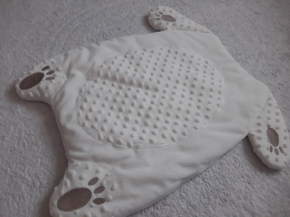 Beyaz Yumuşak Bebek Uyku Minderi - Görsel 2