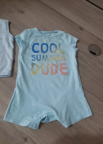 Pastel Mavi Baskılı Çocuk İçlik - Görsel 3