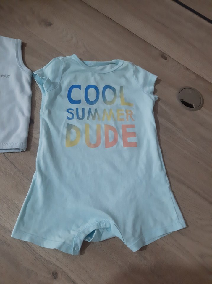 Pastel Mavi Baskılı Çocuk İçlik - Görsel 3