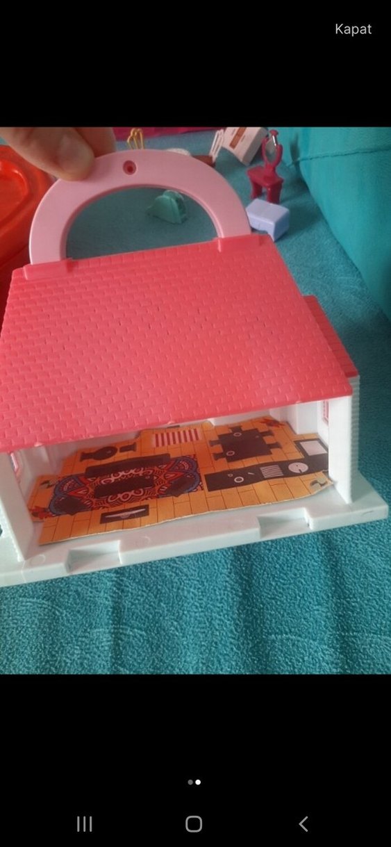 Renkli Pembe Oyuncak Ev Seti - Görsel 2