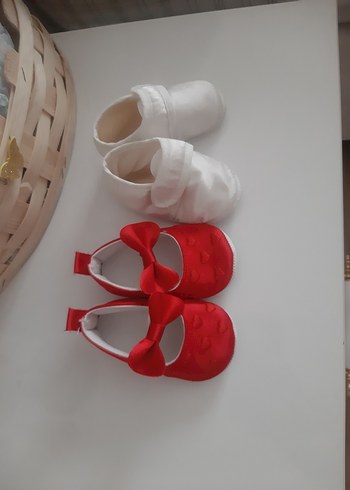 Kız Bebek İlk Adım Ayakkabısı Beyaz Fiyonk - Görsel 2