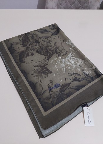 haki renk şal - Görsel 3