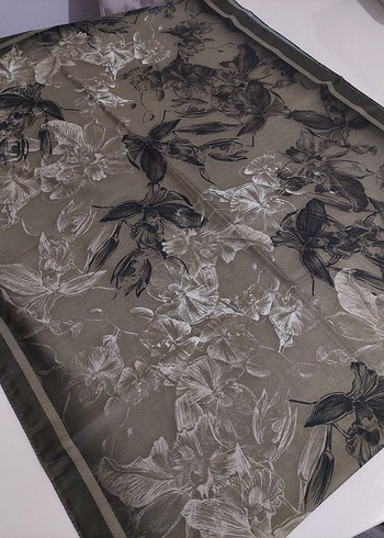 haki renk şal - Görsel 2