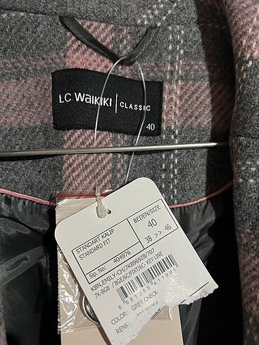 LC Waikiki Ekoseli 40 beden LCW kaban