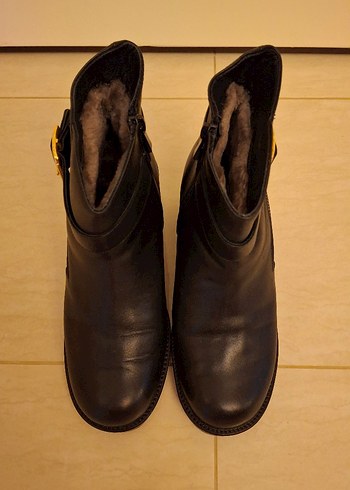 siyah deri bot - Görsel 2