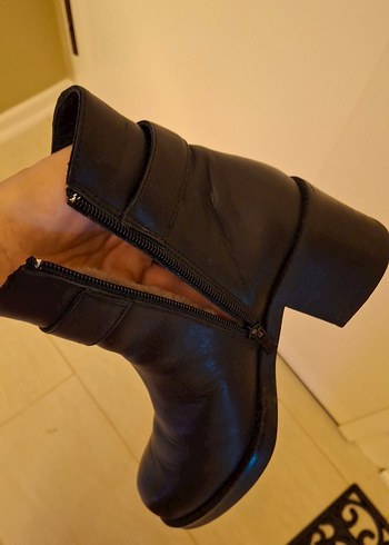 siyah deri bot - Görsel 6