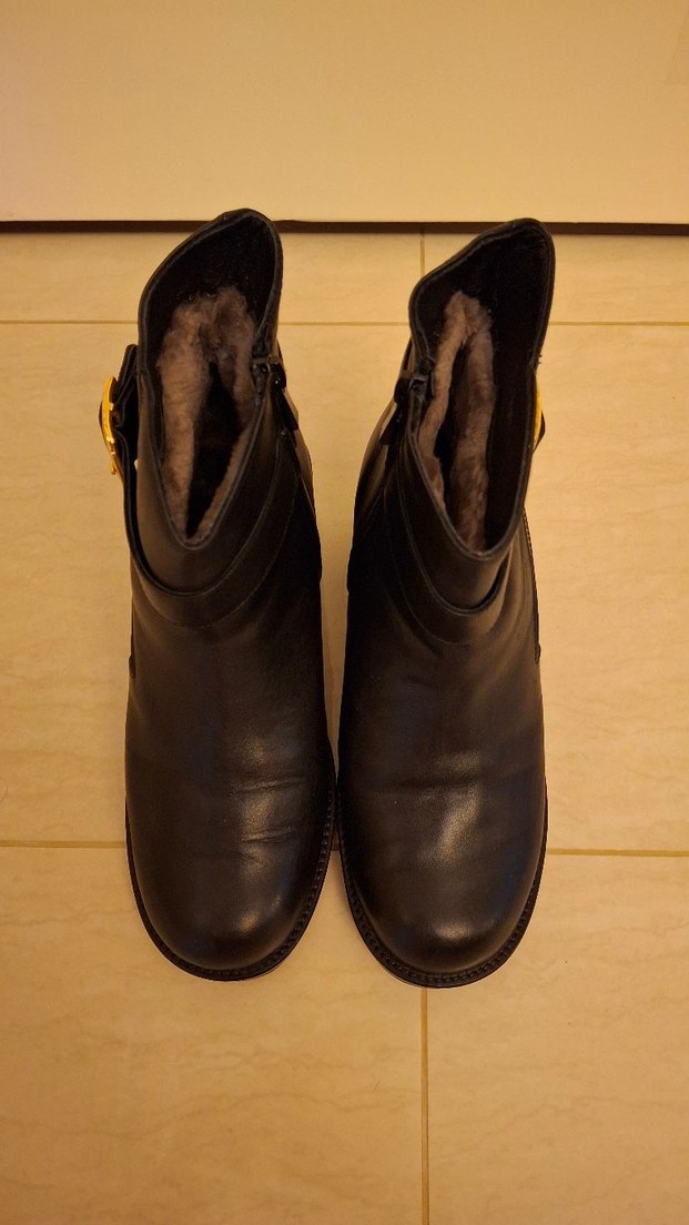 siyah deri bot - Görsel 2