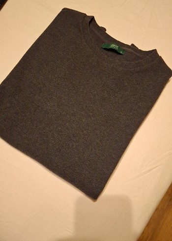 Erkek gri Basic Sweatshirt - Görsel 3