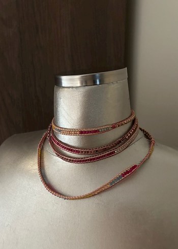 Nakamol pembe tasli kolye - Görsel 2