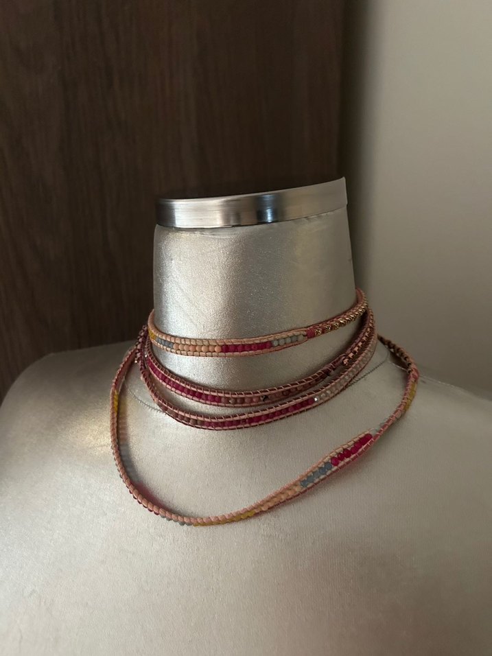 Nakamol pembe tasli kolye - Görsel 2