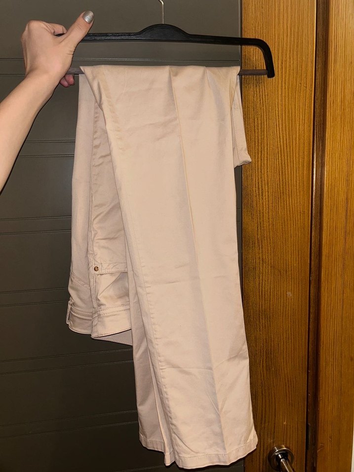 Elena Miro Bej Kadın Regular Fit Pamuk Pantolon - Görsel 3