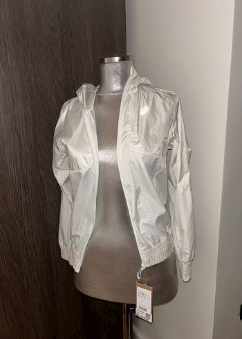 Asics beyaz yağmur ceketi - Görsel 2