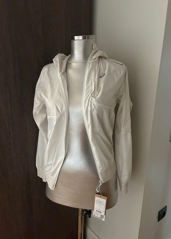 Asics beyaz yağmur ceketi - Görsel 3