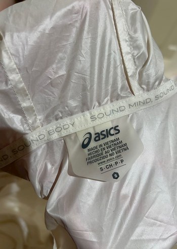 Asics beyaz yağmur ceketi - Görsel 7