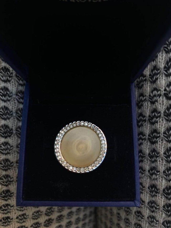 Swarovski Altın Renkli Sekanslı Kadın Yüzük - Görsel 2