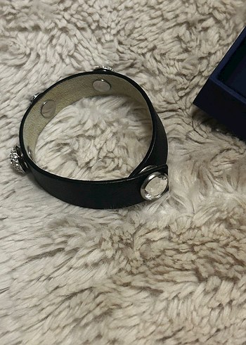 Swarovski tasli deri bileklik - Görsel 5