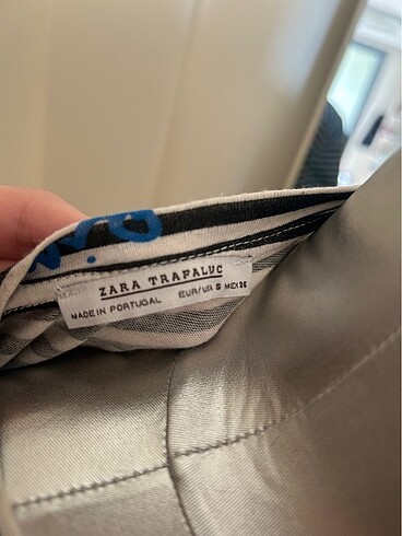 s Beden çeşitli Renk Zara trf yazili cizgili tshirt