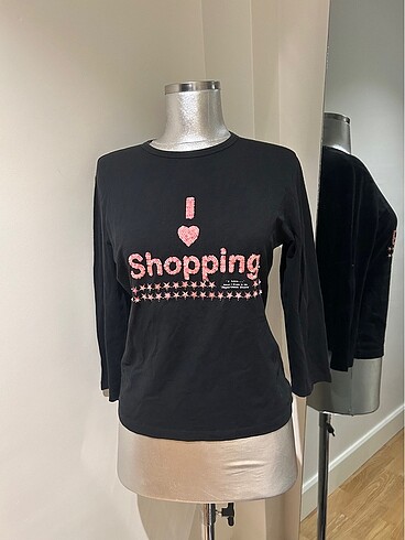 Diğer I love shopping shirt