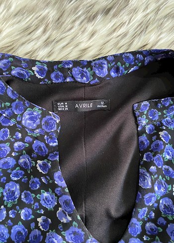 Uzun Kollu Mavi Fırfırlı Bohem Elbise - Görsel 2