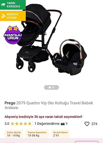 Prego bebek arabası