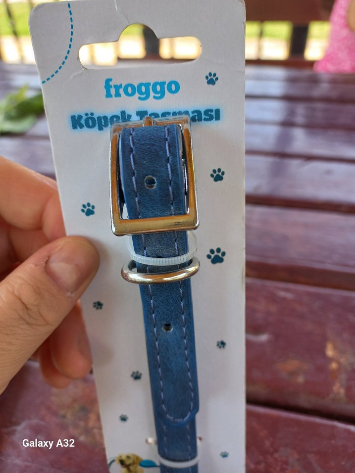 Renkli Mavi Kedi Tasması - Görsel 2