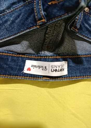 Koton Kadın Mavi Denim Dar Kesim Kot Pantolon