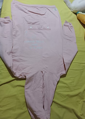 LC Waikiki Pembe Kapüşonlu Düğmeli Midi Sweatshirt