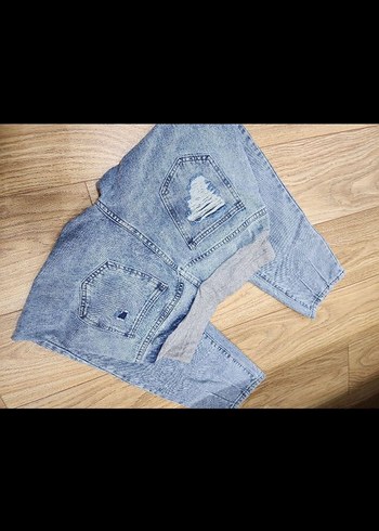 Gri Hamile Kot Pantolon - Rahat Kesim - Görsel 4