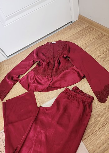 Pierre Cardin saten pijama takımı - Görsel 2