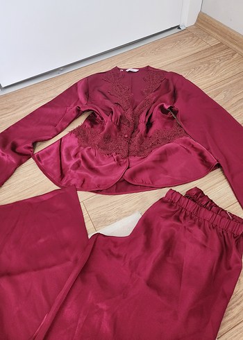 Pierre Cardin saten pijama takımı - Görsel 3