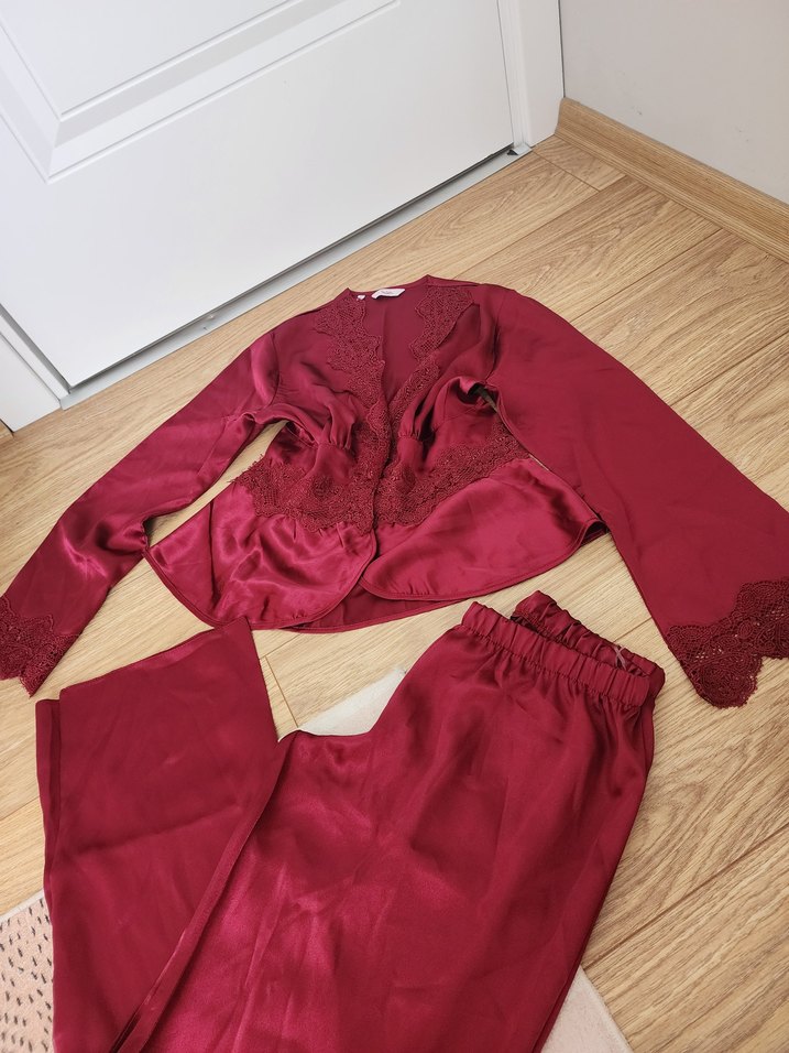 Pierre Cardin saten pijama takımı - Görsel 2