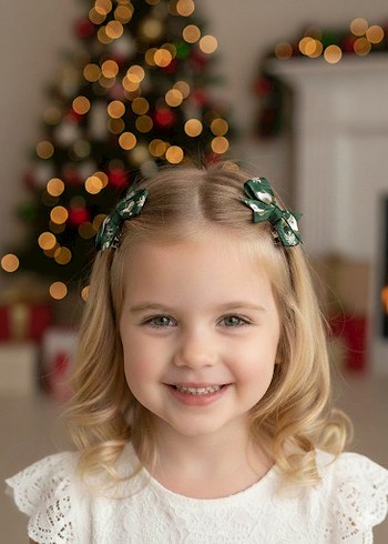 Kırmızı Nakışlı Fiyonk Toka Seti - Görsel 12