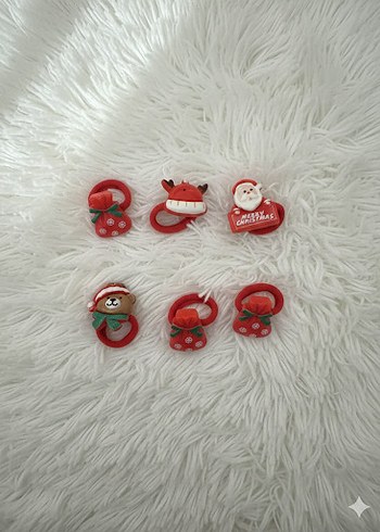 Kırmızı Nakışlı Fiyonk Toka Seti - Görsel 6