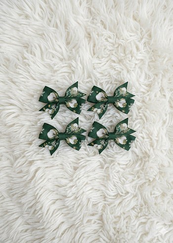 Kırmızı Nakışlı Fiyonk Toka Seti - Görsel 10