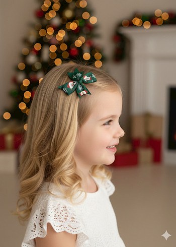 Kırmızı Nakışlı Fiyonk Toka Seti - Görsel 16