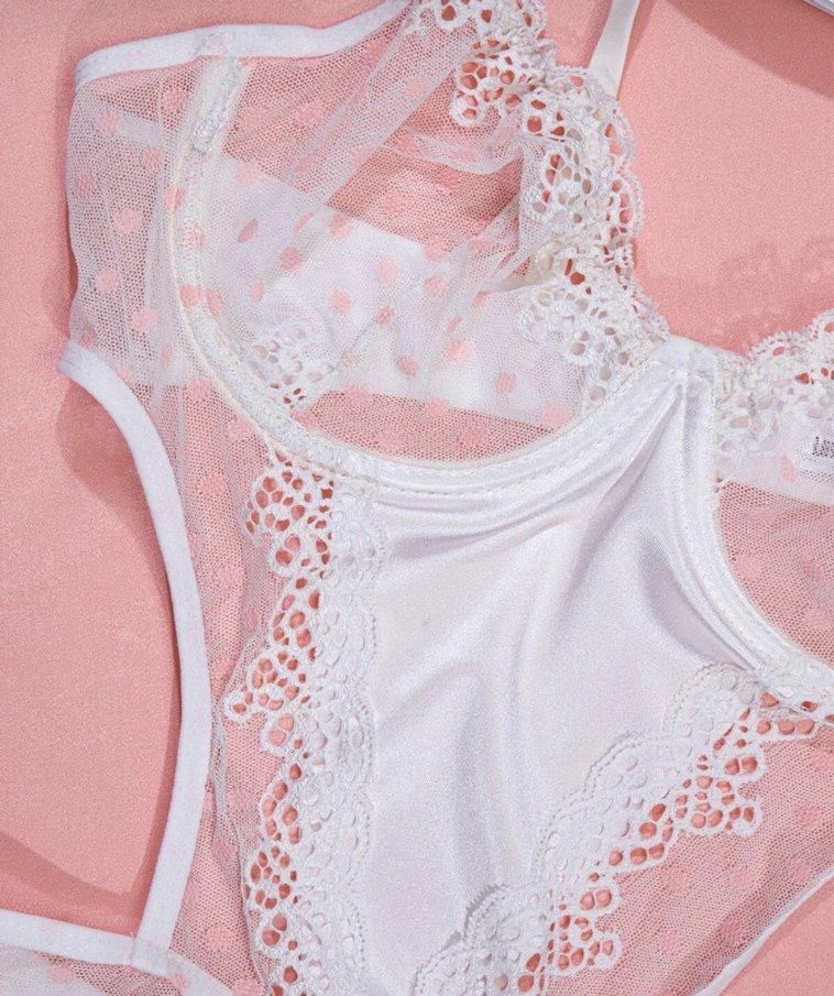 Nakışlı Beyaz Mini bodysuit - Görsel 2