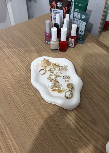 Bohem Tarzı Seramik Takı Tabağı - Görsel 3