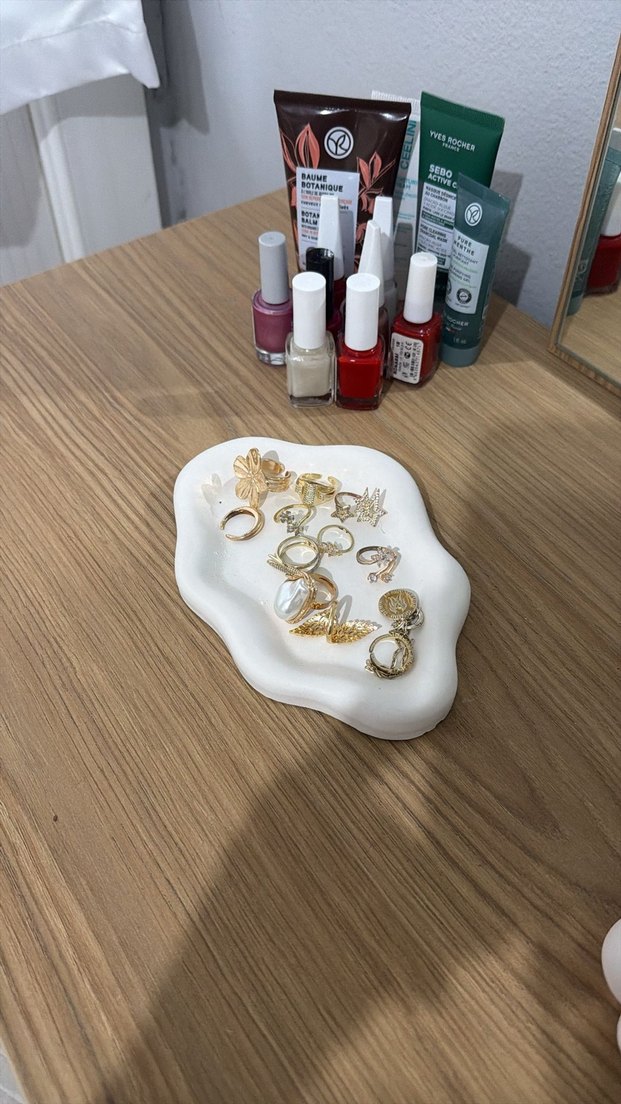 Bohem Tarzı Seramik Takı Tabağı - Görsel 3