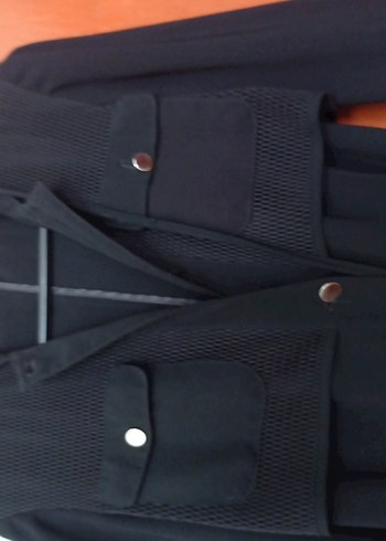 Siyah Kemerli Uzun Kadın ferace - Görsel 4