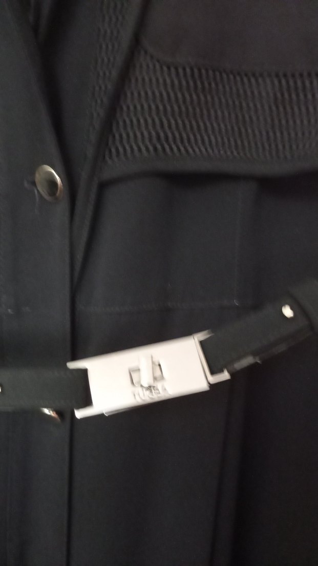 Siyah Kemerli Uzun Kadın ferace - Görsel 5