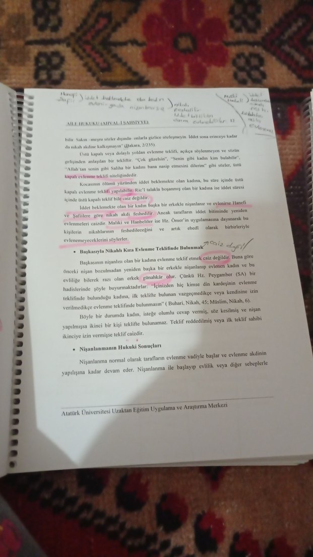 Atatürk Üniversitesi 3. sınıf  İslam Hukuku 1 ve felsefe tarihi - Görsel 4