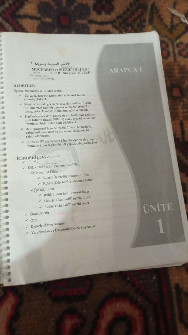 Arapça 1 Atatürk üniversitesi ilitam - Görsel 2