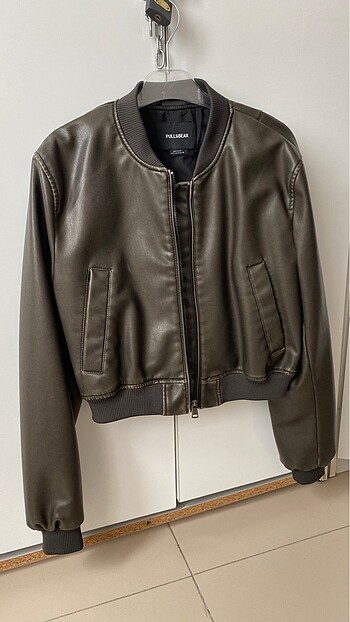Yeşil pull and bear mont