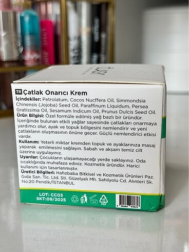 Diğer CLASY ÇATLAK ONARICI KREM