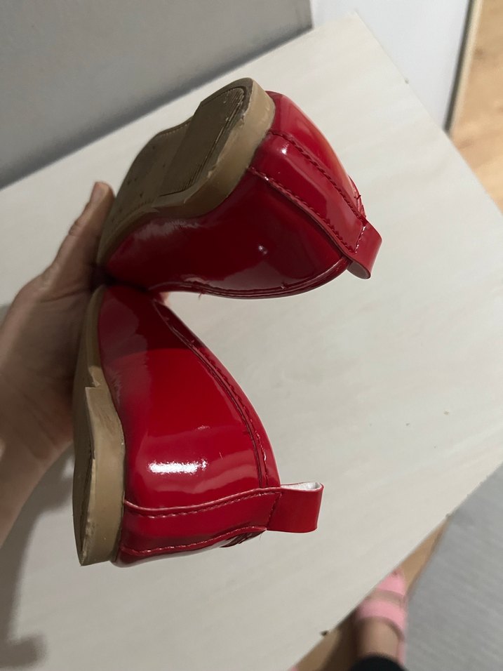 Kız Çocuk Kırmızı Fiyonklu Babet - Görsel 3