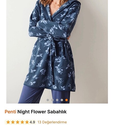 l Beden Penti Night Flower Sabahlık