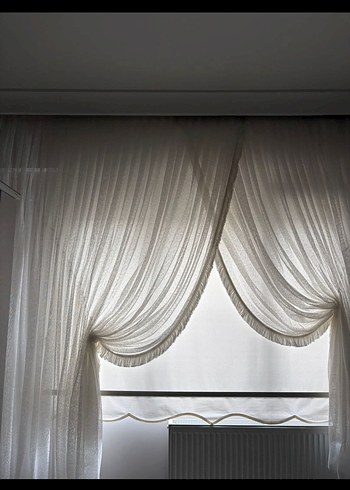 Taç kruvaze tül perde - Görsel 2